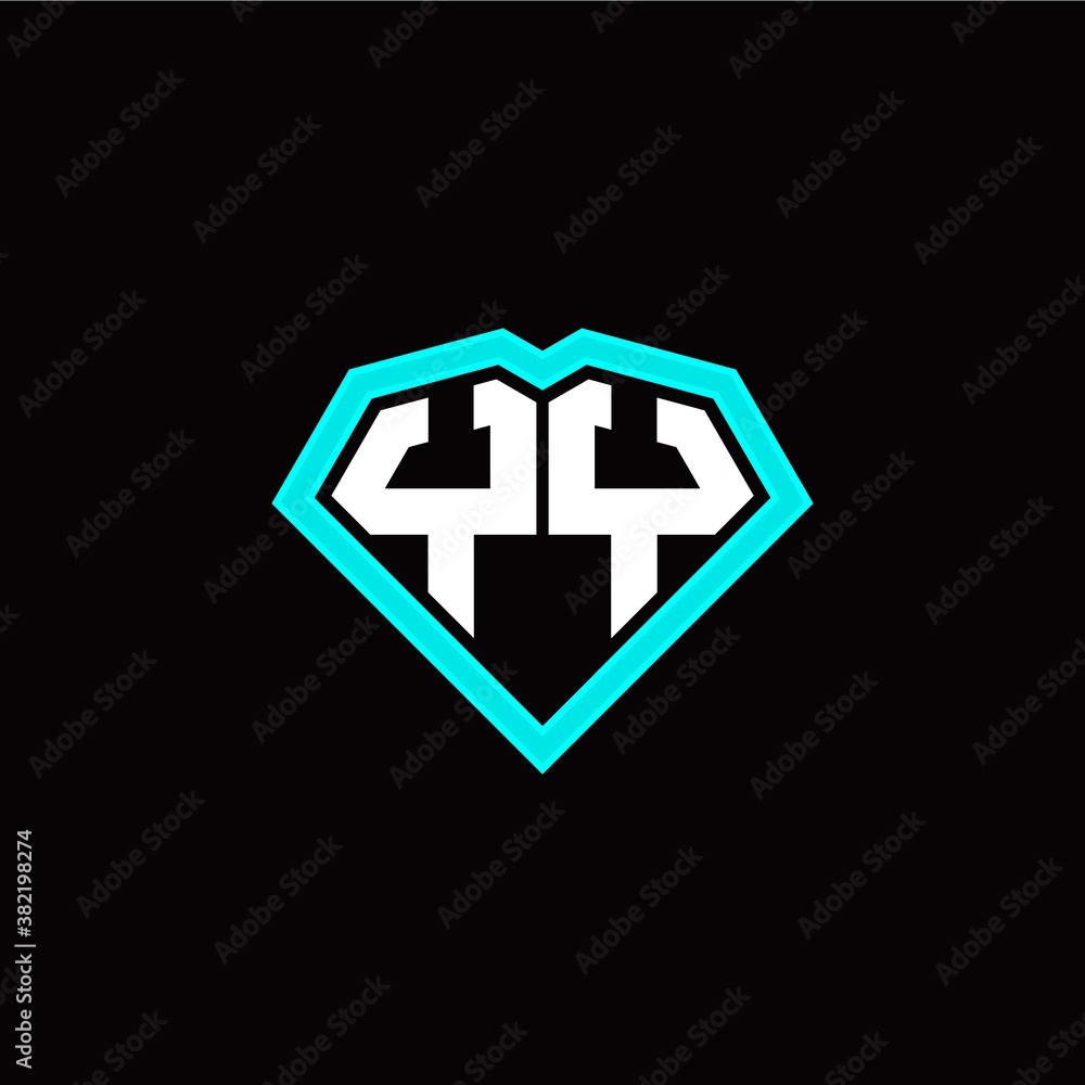 Y Y initial letter with unique diamond style logo template vector Y Y initial letter with unique diamond style logo template vector
