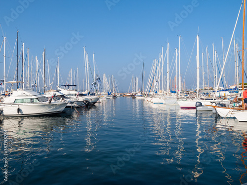 Yachts and sailing boats in Saint-Tropez, French Riviera, Côte d'Azur, France