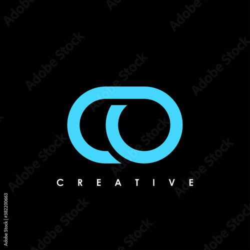 Alphabet letter monogram icon logo CO
