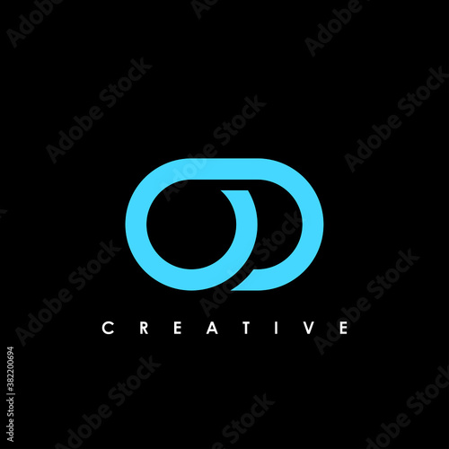 Alphabet letter monogram icon logo OD
