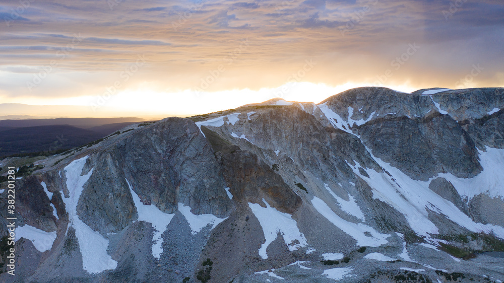 Pristine Sunset of medicine bow in the Rockies Pristine Sunset of medicine bow in the Rockies