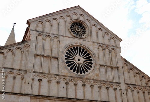detail of a famous church in Zadar, Croatia