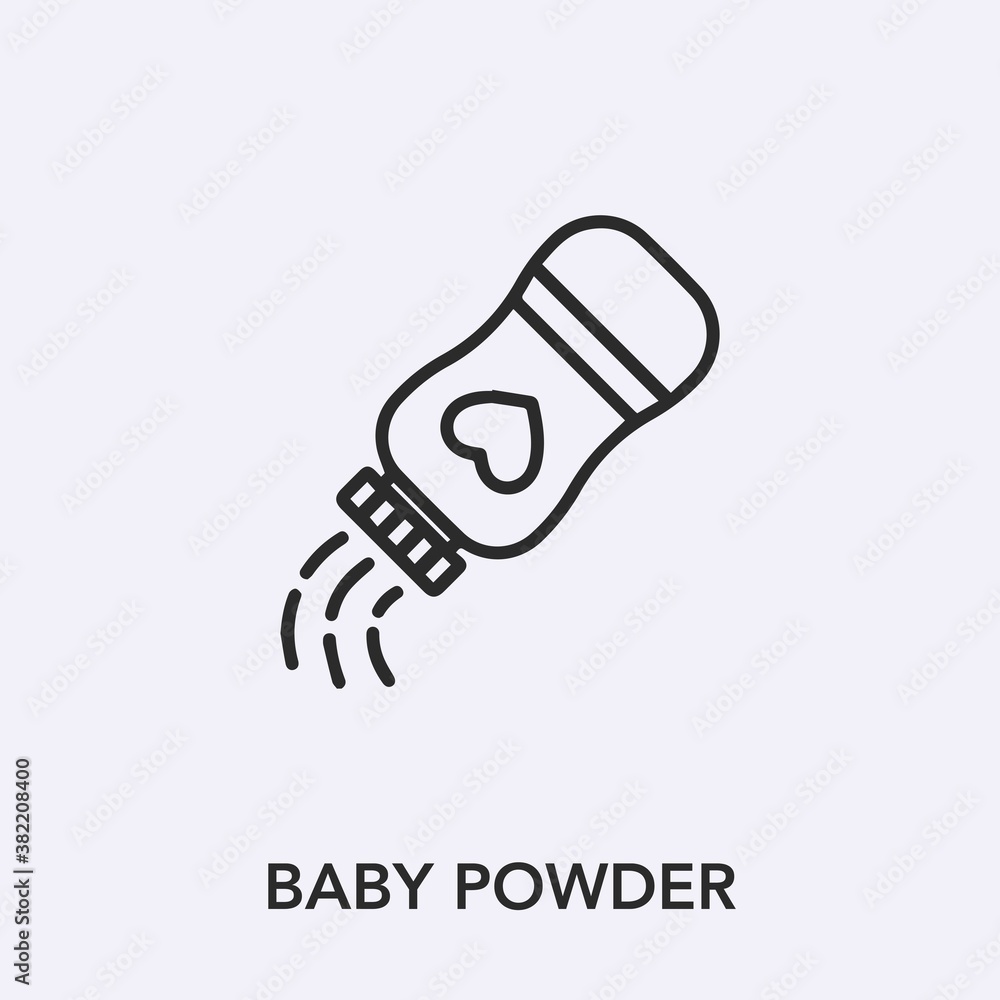 baby powder icon vector sign symbol