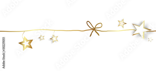 Schleife Sterne Stern Gold Band Banner Star Stars