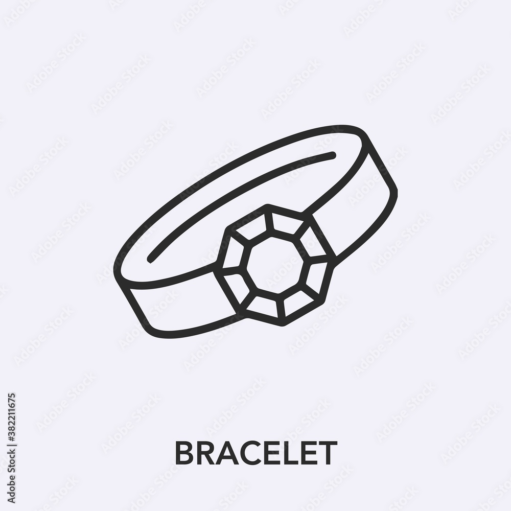 Obraz premium bracelet icon vector sign symbol