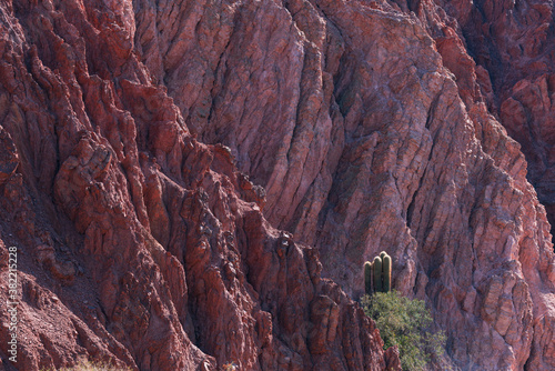 Eroded landscape. Department of Tilcara in the province of Jujuy. Argentina. South America. America photo