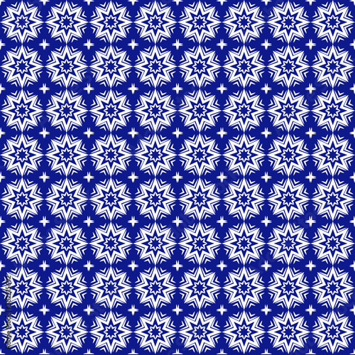 Christmas seamless pattern. Decorative background with snowflakes. Red holiday banner. Web holiday wallpaper.