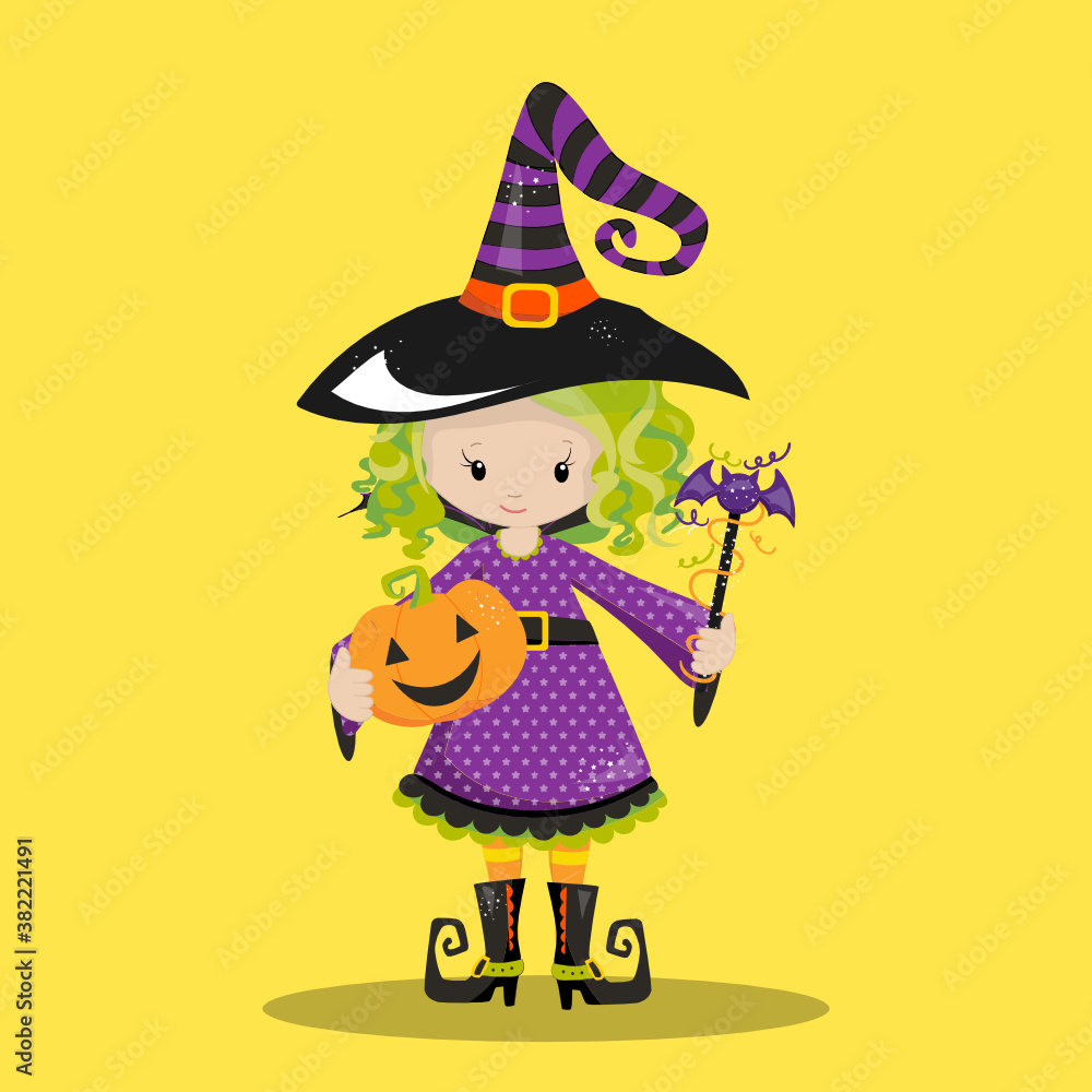 cute witch girl