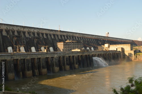 The stunning and powerful Iguzu River Dam and Waterfalls between Brazil  Argentina and Paraguay