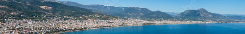 Panoramic view of Alanya city in Turkey