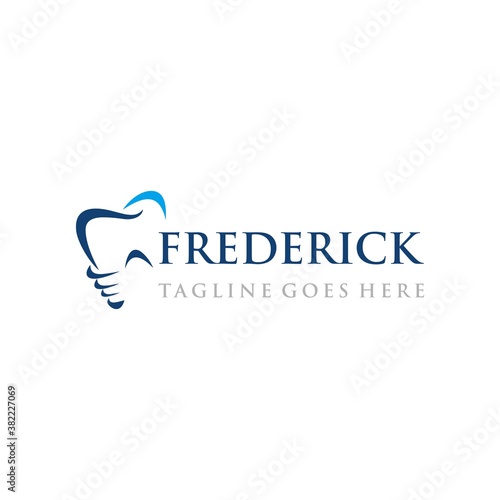 Dental simple luxury logo template