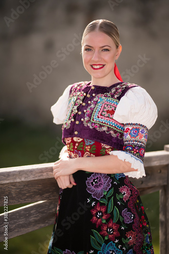 Slovak folklore. Slovak traditional costumes.