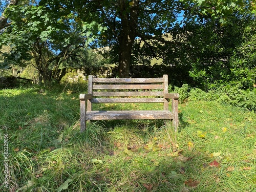 A seat in the country side, on a hot summers day near, Litton, Skipton, UK