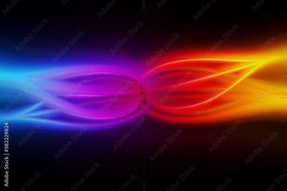 Abstract Twisted Light Fibers. Red, blue and orange. Background Overlay Blend. Modern Fractal Floral Leaf Design Fantasy Majestic Background. Illuminated Light Painting. Abstract Twisted Light Fibers. Red, blue and orange. Background Overlay Blend. Modern Fractal Floral Leaf Design Fantasy Majestic Background. Illuminated Light Painting.