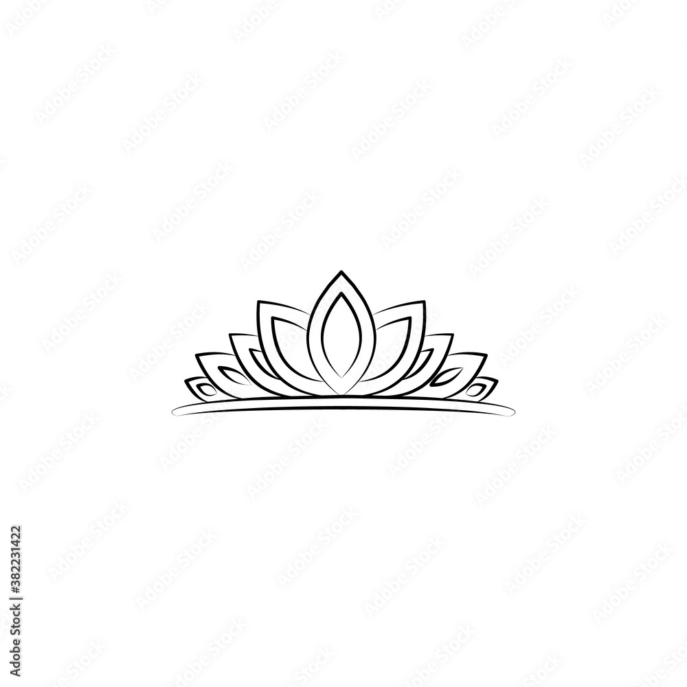 crown, woman, diadem line icon. Signs and symbols can be used for web, logo, mobile app, UI, UX crown, woman, diadem line icon. Signs and symbols can be used for web, logo, mobile app, UI, UX