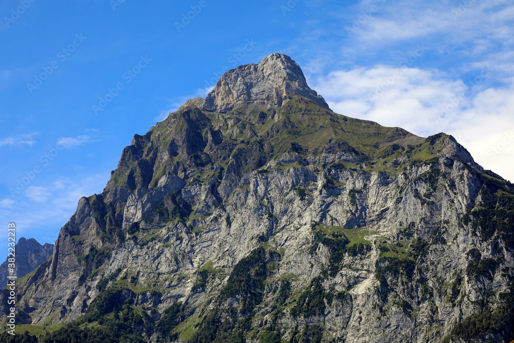 Rocky peak of the Swiss Alps