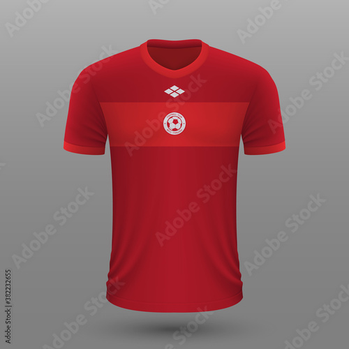 Realistic soccer shirt , Turkey away jersey template for football kit.