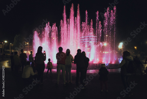 fountain at night © Evgenii Ryzhenkov