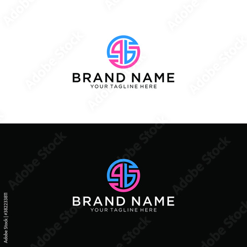 spb letter original monogram logo design photo