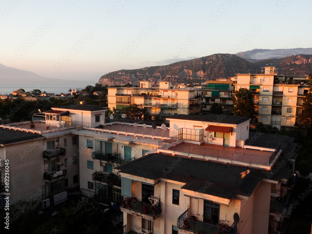 View from a balcony in Sorrento Italy