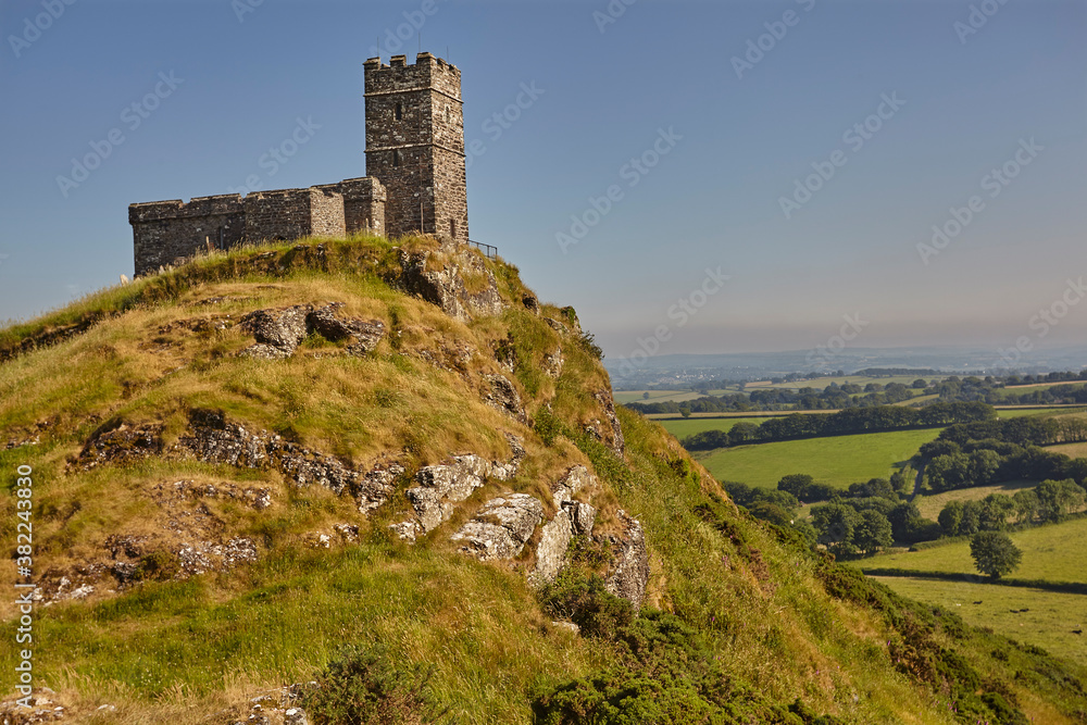 An iconic Dartmoor view of the 13th century St. Michael's Church on Brent Tor, on the western edge of Dartmoor National Park. Devon, England, United Kingdom An iconic Dartmoor view of the 13th century St. Michael's Church on Brent Tor, on the western edge of Dartmoor National Park. Devon, England, United Kingdom