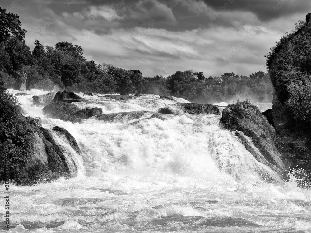 The Rhine Falls in Switzerland