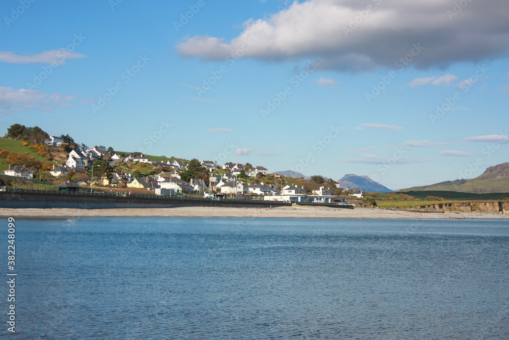 view of the beach, Crickieth, North Wales view of the beach, Crickieth, North Wales