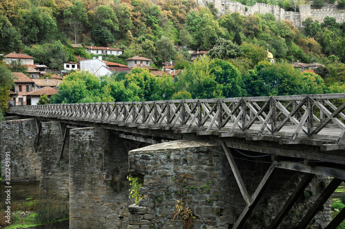 Vintage wodden Vladishki bridge