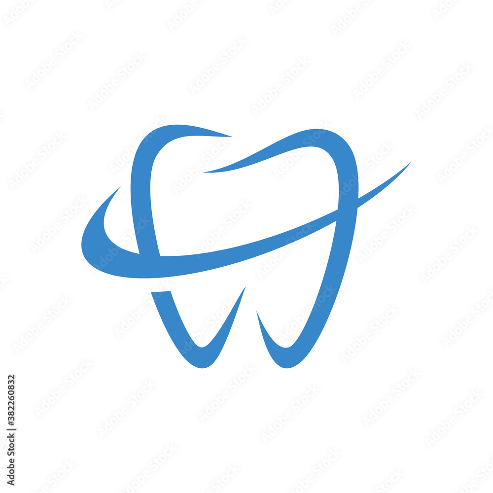 Modern Dental logo design vector