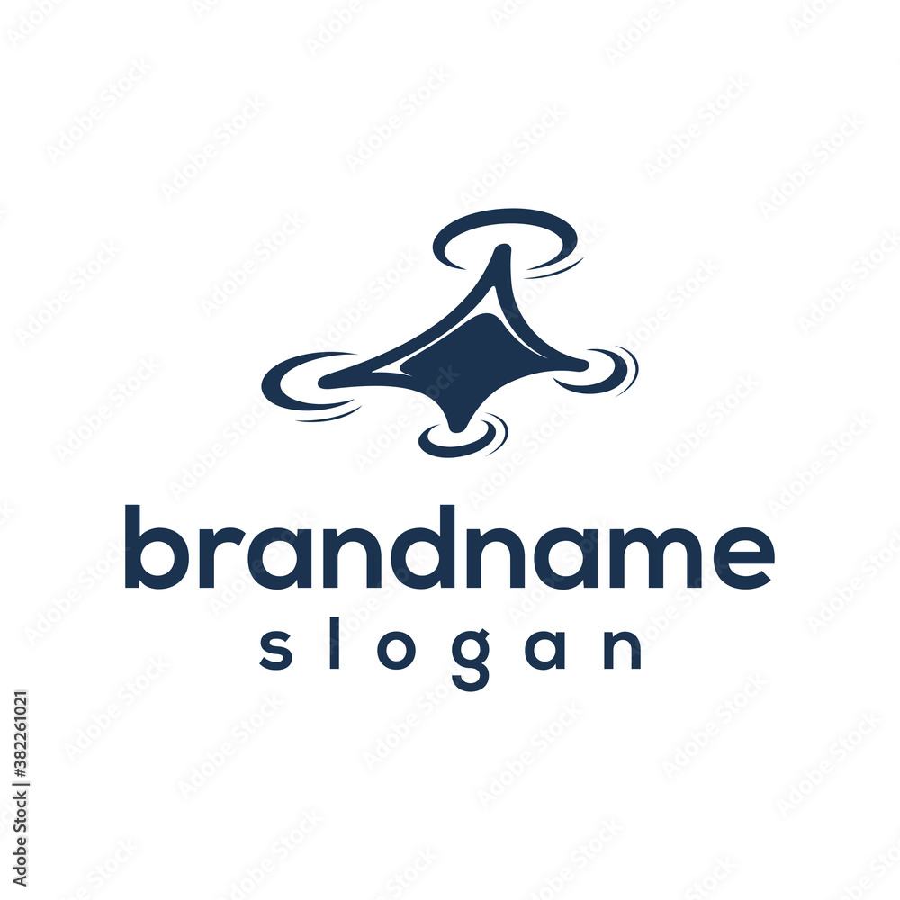 Modern drone technology logo design vector Modern drone technology logo design vector