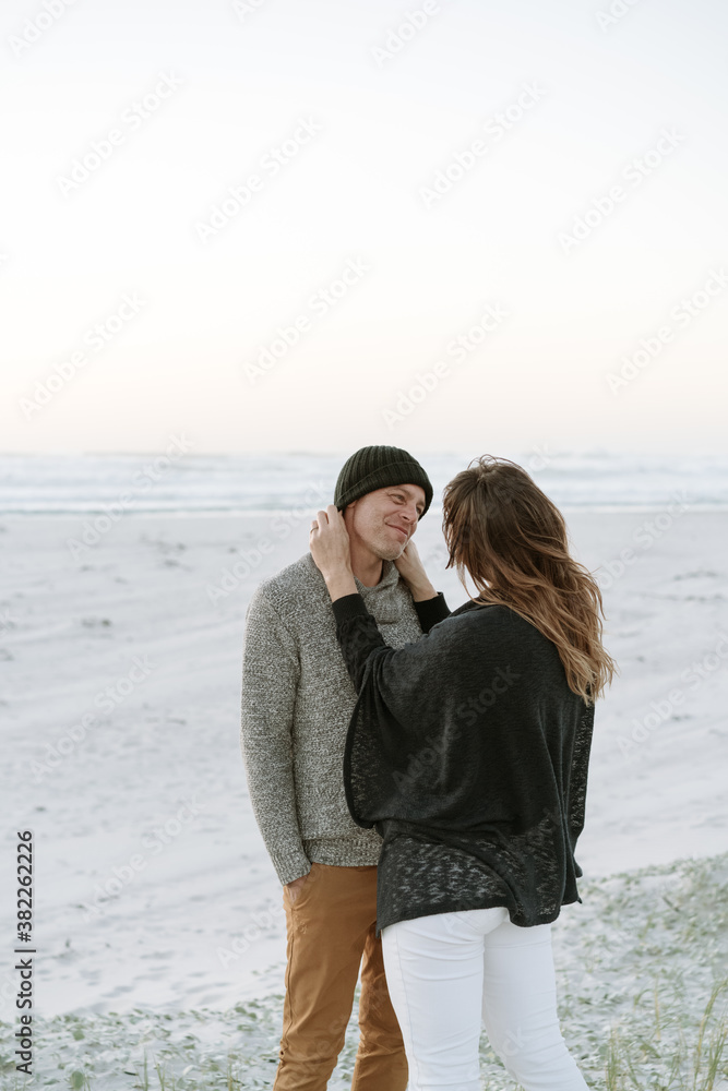 Couple on the beach Couple on the beach
