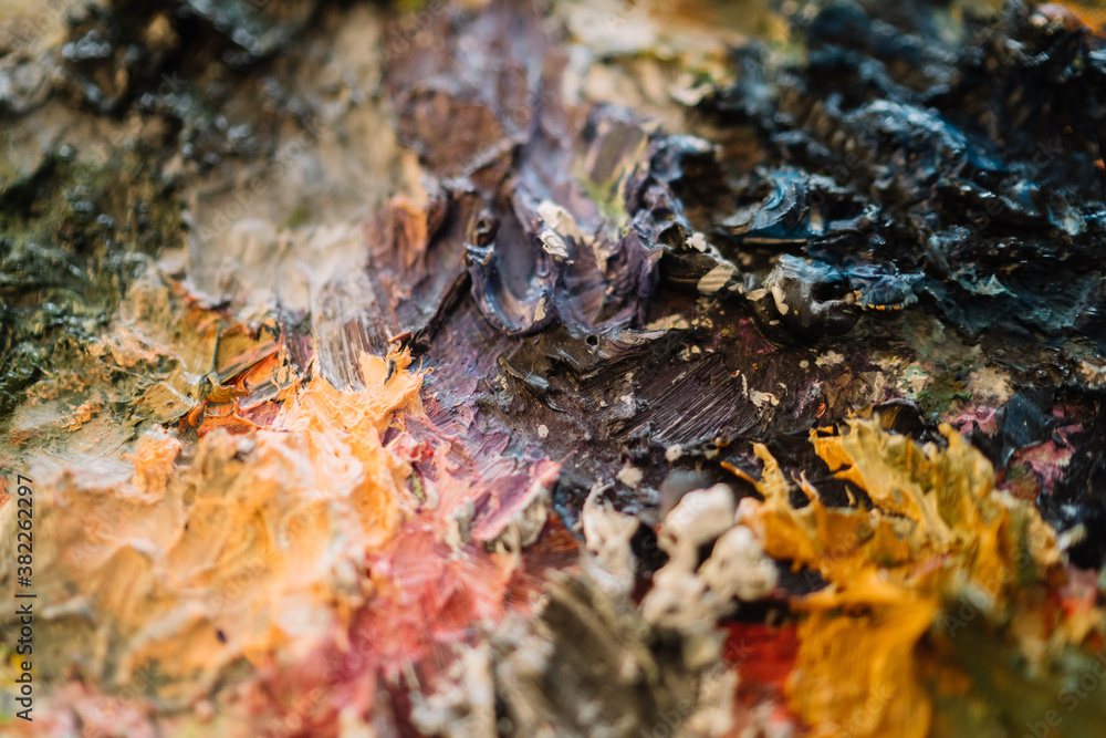 Artist's Paint Palette, background Artist's Paint Palette, background