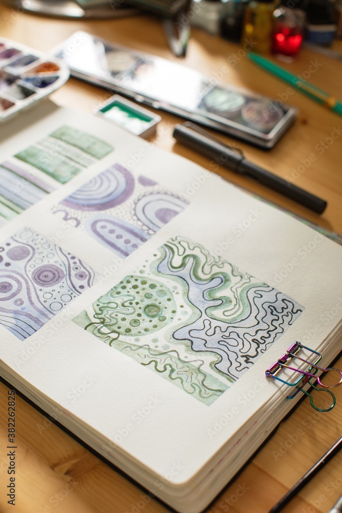 Artist's routine desktop Artist's routine desktop
