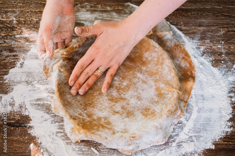 Shaping dough at home Shaping dough at home