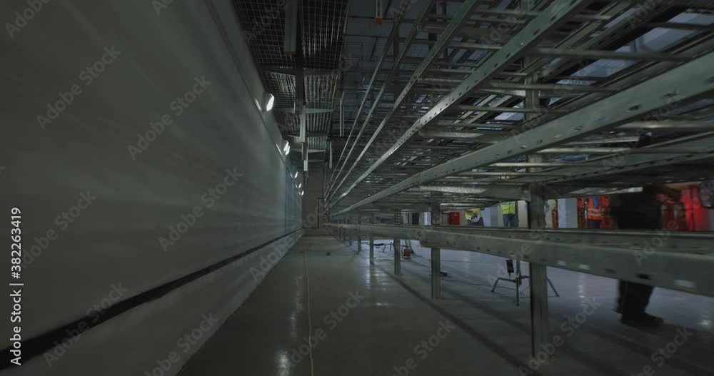 Corridor inside modern power plant Corridor inside modern power plant