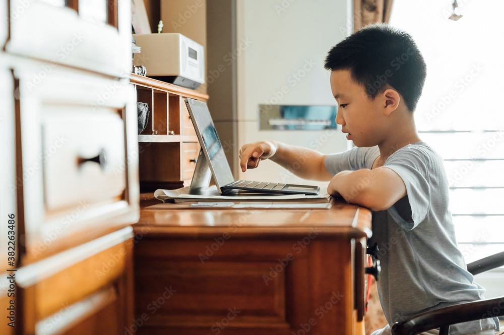 Child studying at home Child studying at home