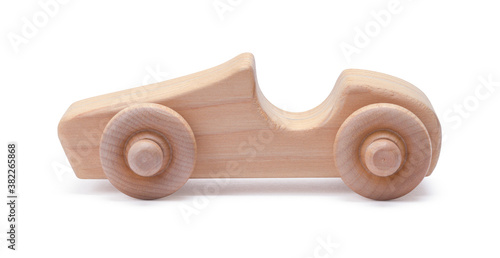 Tableau sur toile Wood Toy Car Side