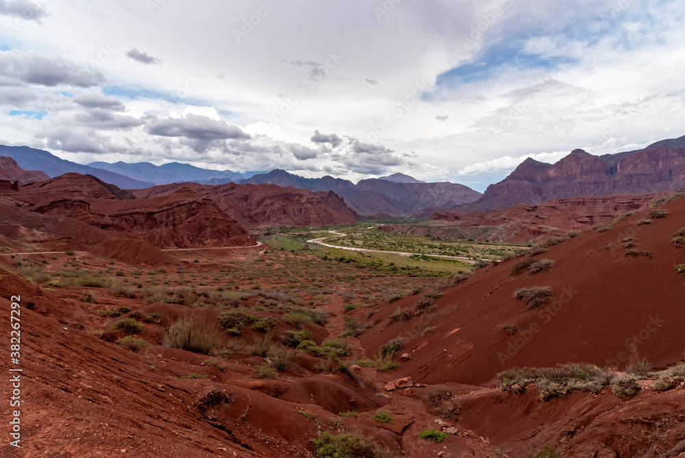 Views of Quebrada de las Conchas landmark in Salta, northern Argentina, Views of Quebrada de las Conchas landmark in Salta, northern Argentina,