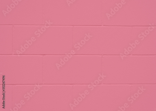 Pink cinder block wall background