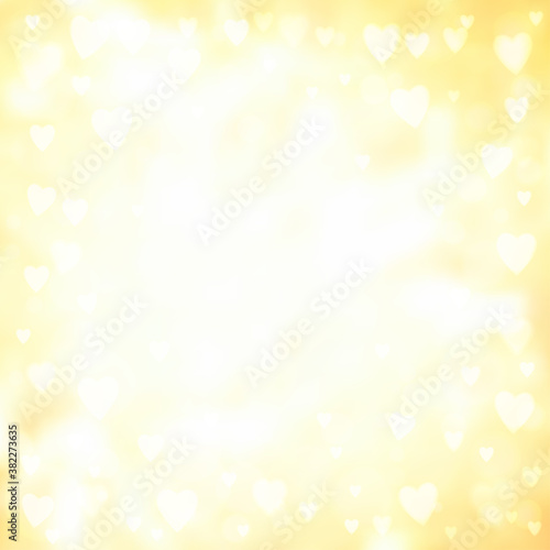 Abstract hearts lights background