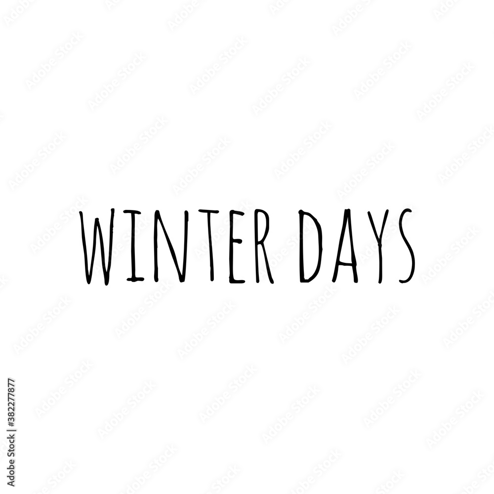 Christmas quote word illustration, winter holidays lettering, stay at home Christmas quote word illustration, winter holidays lettering, stay at home