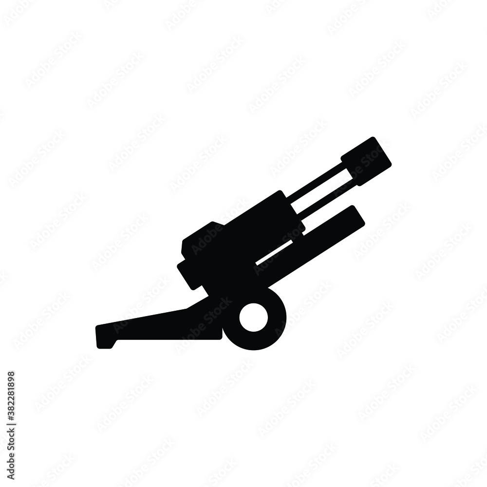 Cannon icon vector isolated on white, logo sign and symbol. Cannon icon vector isolated on white, logo sign and symbol.