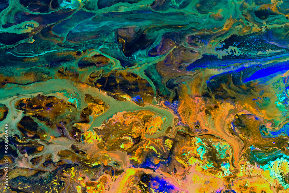 Naklejka premium Abstract acrylic and watercolor painting, 