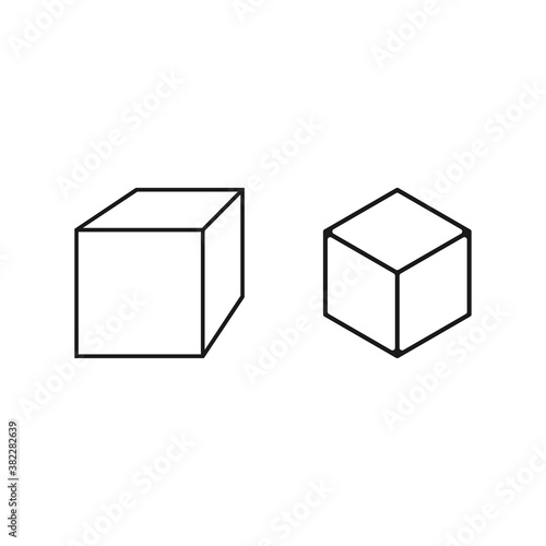 cube icon vector symbol