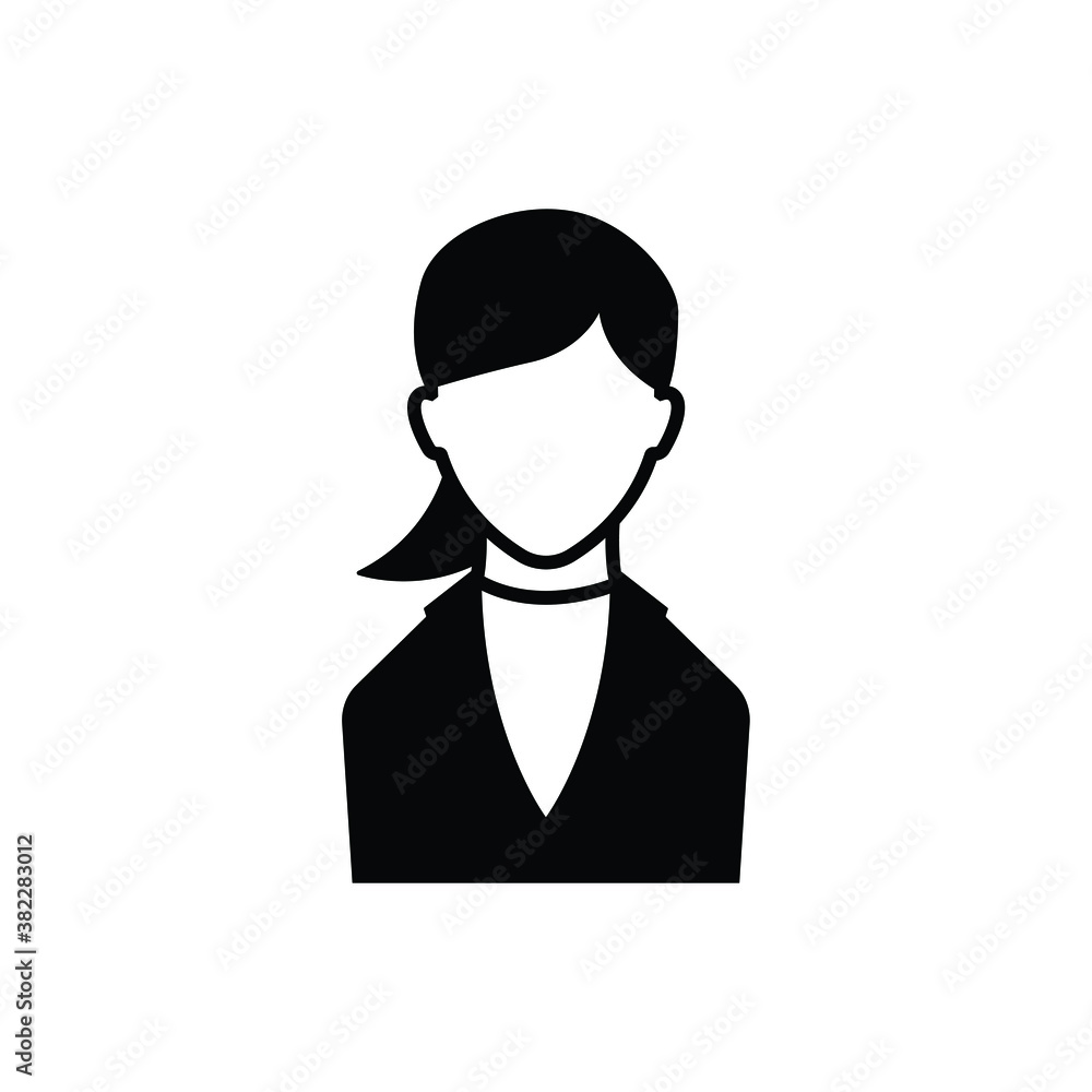 Woman icon vector isolated on white, logo sign and symbol. Woman icon vector isolated on white, logo sign and symbol.