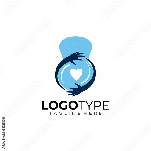 pregnant logo icon vector isolated