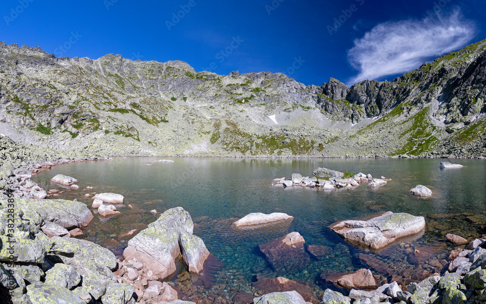 High Tatras - Slovakia - The the look to Capie pleso lake in Mlynicka  dolina. Stock Photo | Adobe Stock