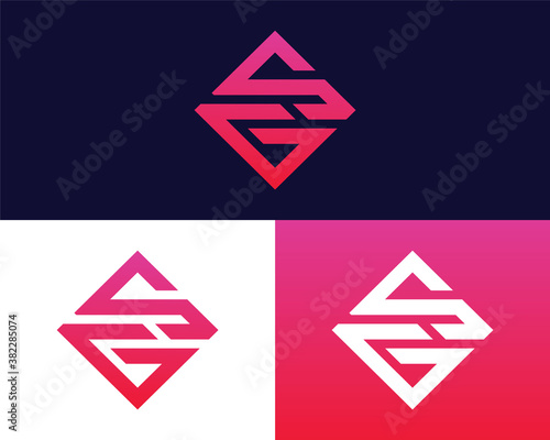 Letter S G logo design. creative minimal monochrome monogram symbol. Universal elegant vector emblem. Premium business logotype. Graphic alphabet symbol for corporate identity