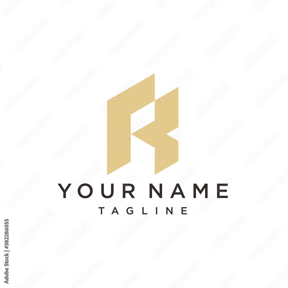 Obraz premium Initial Monogram Letter R Logo Design Vector Template. R monogram Logo.