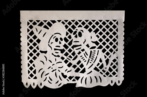 Dia de los muertos, Papel picado para ofrenda de dia de muertos